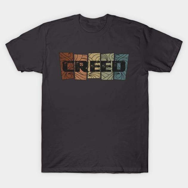 Creed - Retro Pattern T-Shirt by besomethingelse